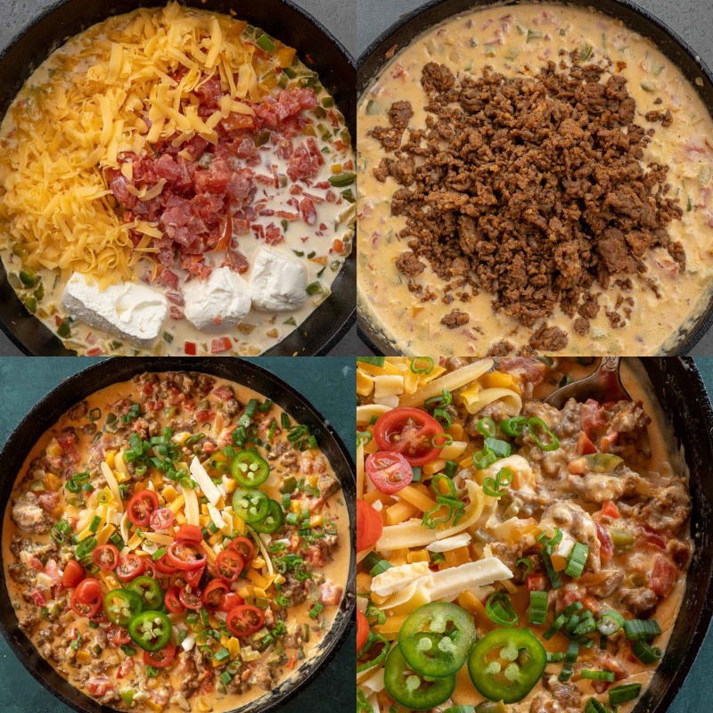 Chorizo Queso Skillet
