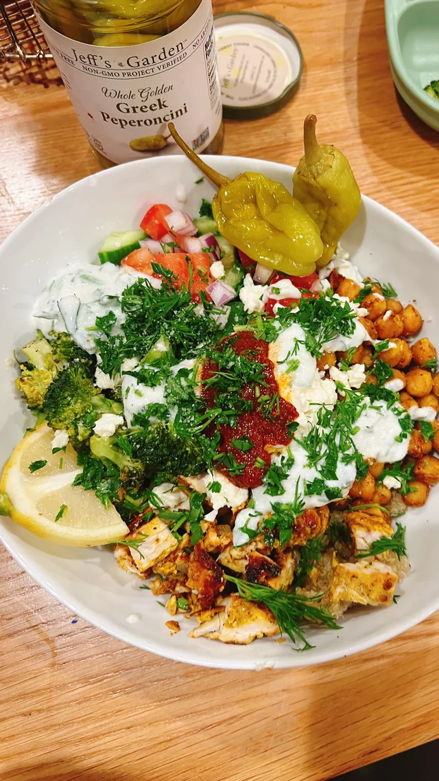 7pt Mediterranean inspired bowl – So filling!